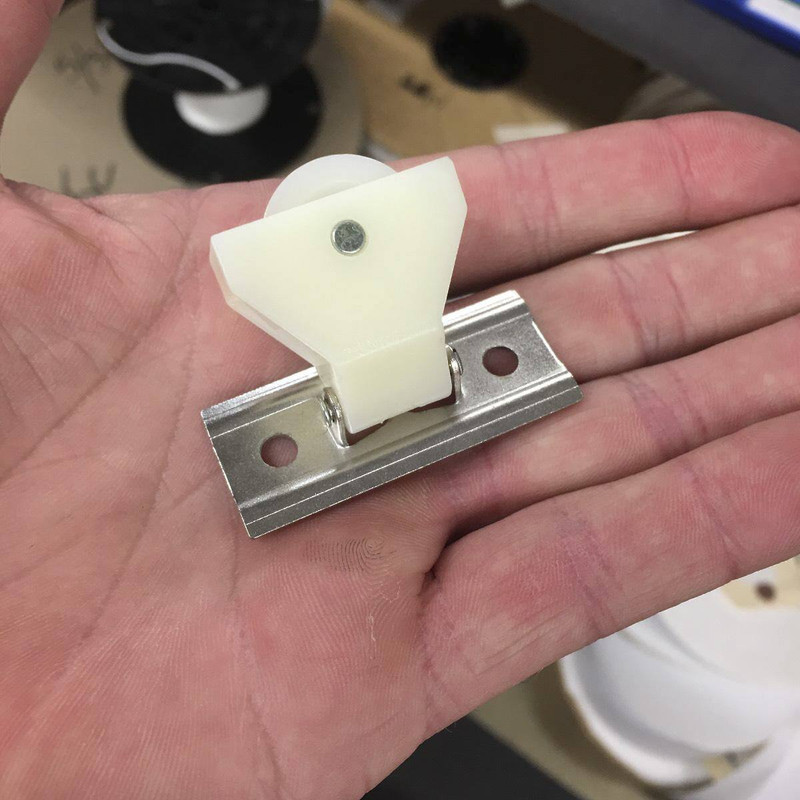 Non-Locking Roman Shade Pulley White Plastic Version