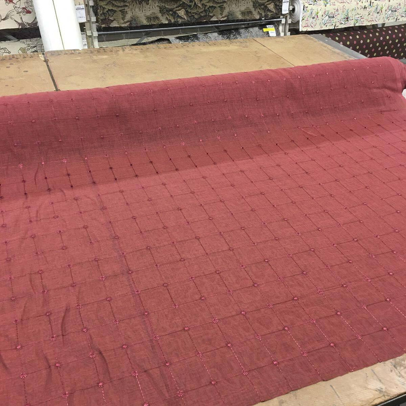 Bloomie Ruby Drapery & Curtain Fabric By The Yard