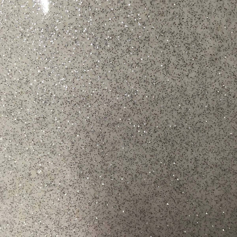 White High Gloss Glitter + Sparkle Upholstery Vinyl Fabric By The Yard