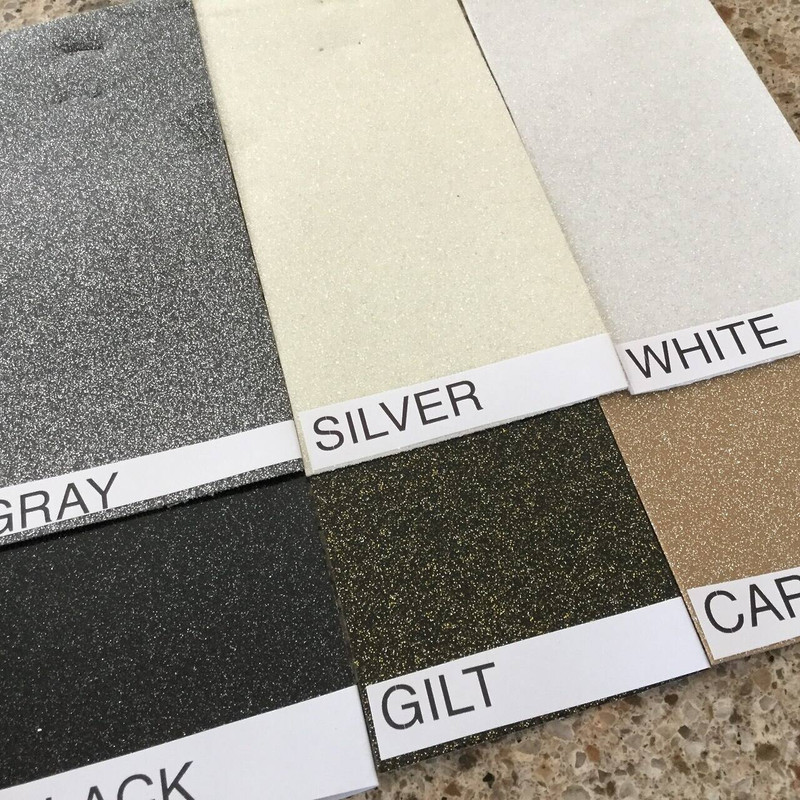 White High Gloss Glitter + Sparkle Upholstery Vinyl Fabric By The Yard