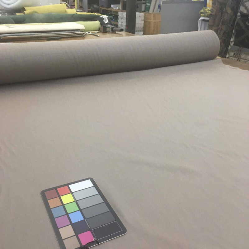 Tan Poly-Cotton Basket Weave Multi-Use Curtain Fabric By The Yard By The Yard