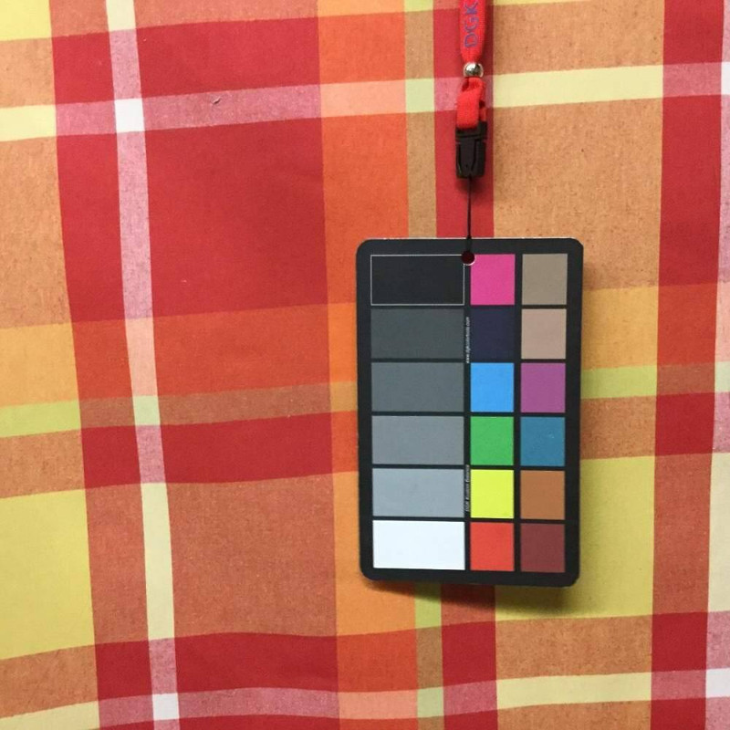 Plaid in Yellow, Red, & White | Upholstery / Curtain Fabric | Cotton | Reversibl