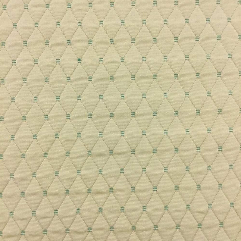 Yellow with Pre-Quilted Diamonds Upholstery Fabric | 54"W | BTY | Durable