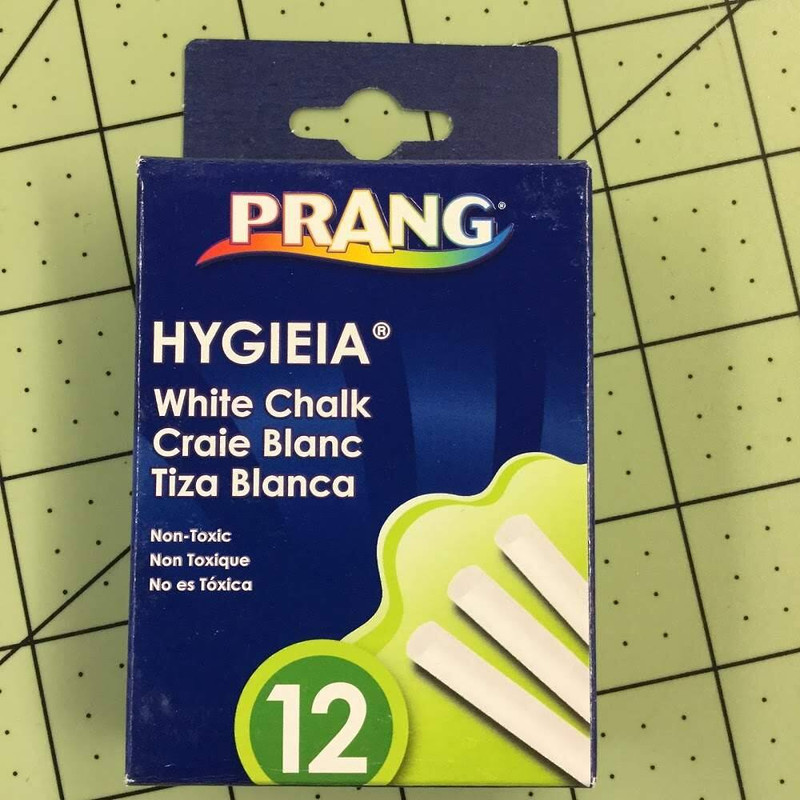 Prang Hygieia Dustless Chalk, White, Box Of 12