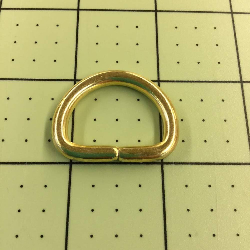 D Ring | Brass | heavy gauge | 1 inch