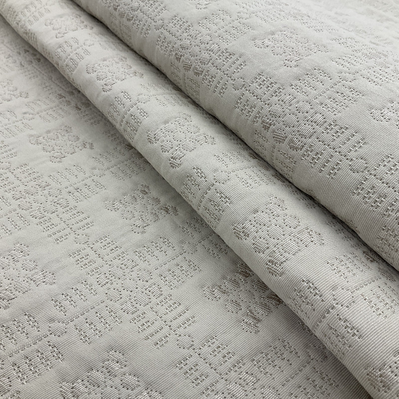 Geometric Pattern in Tan Upholstery Fabric | 54" | By the Yard | Extra Durable