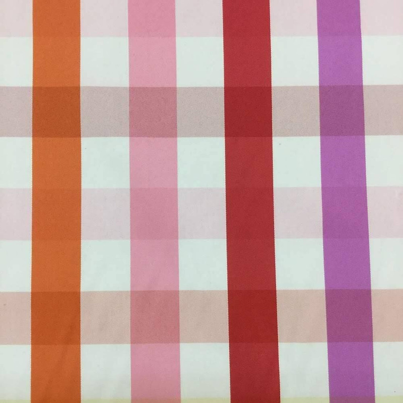 Bright Checked Plaid Upholstery / Drapery Fabric | 54" wide | By the Yard