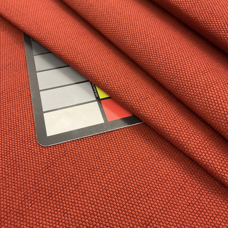 Red Canvas Basketweave Upholstery Fabric | By The Yard | 54