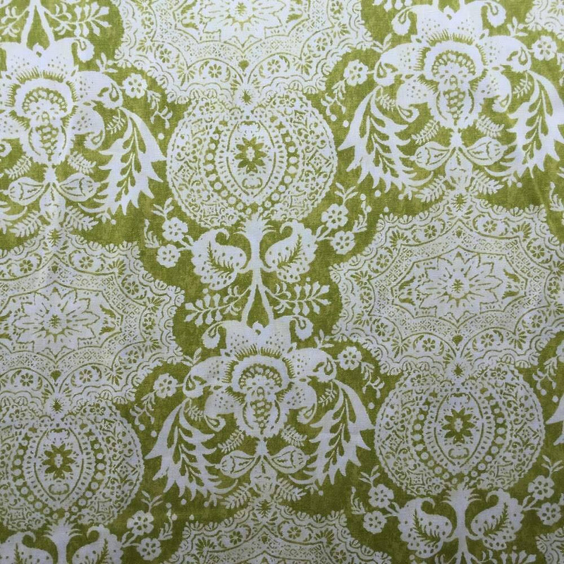 Shalimar Resist in Pistachio Batik Upholstery / Drapery Fabric | 54 Wide | BTY