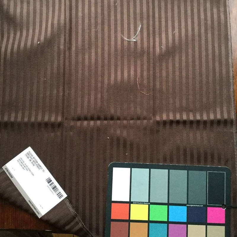 Elegant Stripes in Rich Chocolate | Upholstery Fabric | By Stroheim | 54"W | BTY