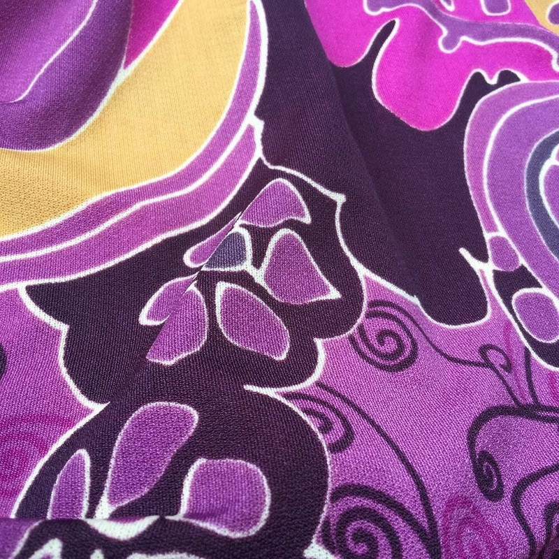 Funky Purple Stretch Fabric | Lightweight Apparel | Dresses |Skirts | Activewear | By The Yard
