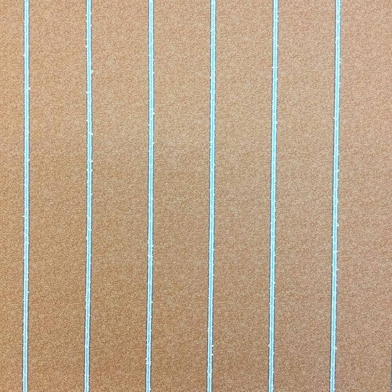 Sunbrella Brick with Blue Stripes | Furniture Weight Fabric | 54 Wide | ByYard