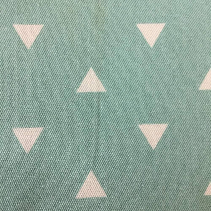 Scattered Triangles in Aqua Blue | Home Decor Fabric | 54 Wide | By the Yard