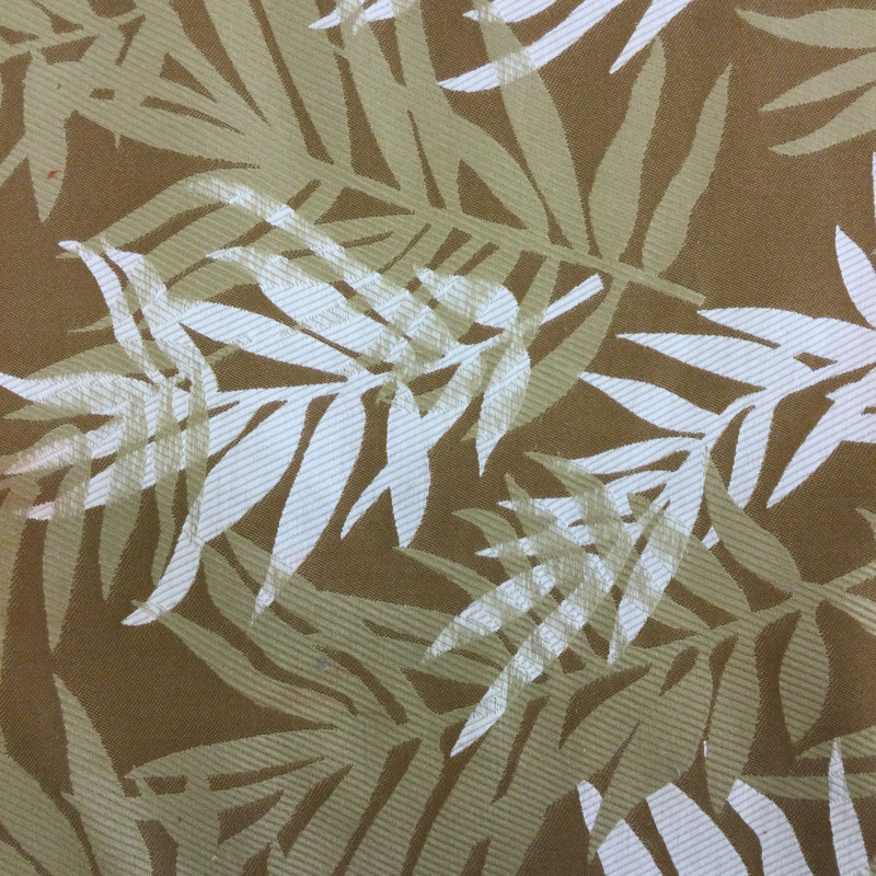 Fern Leaves in Brown / Tan / White | Upholstery Fabric | 54 Wide | By the Yard