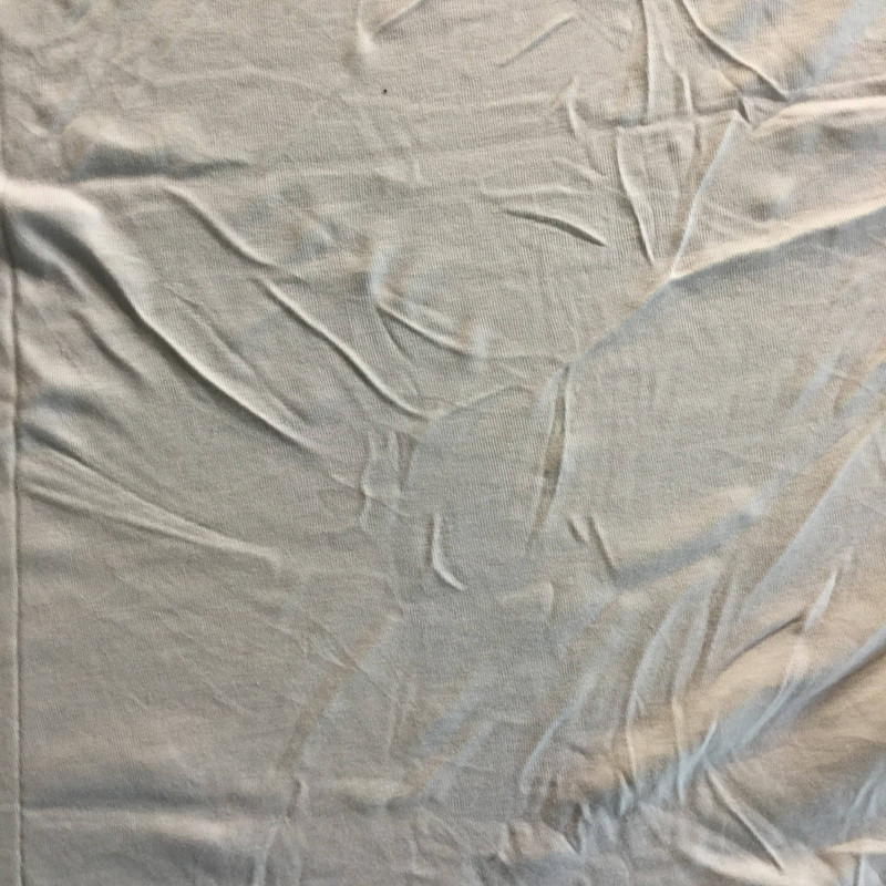 Ivory 1x1 Rib Knit Fabric | 2-Way Stretch | T-shirts, Headbands, Loungewear