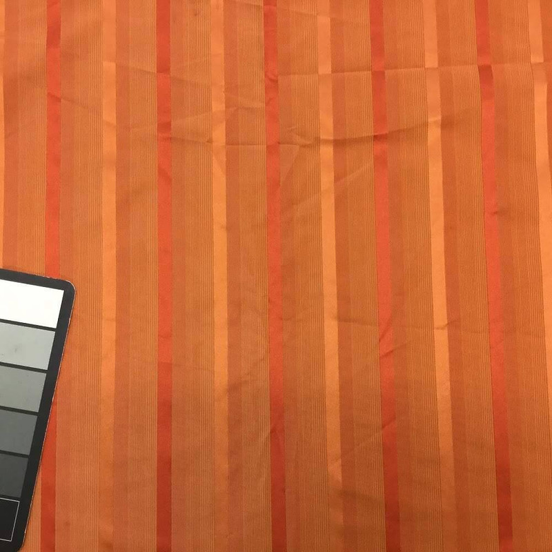 Retro Orange Striped Slipcover / Drapery Fabric | 56 Inches Wide | By the Yard