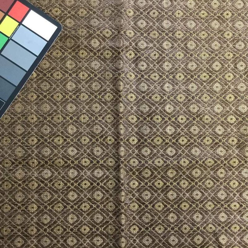 Geometric Diamond in Brown Chenille | Upholstery Fabric | 55 Wide | By the Yard