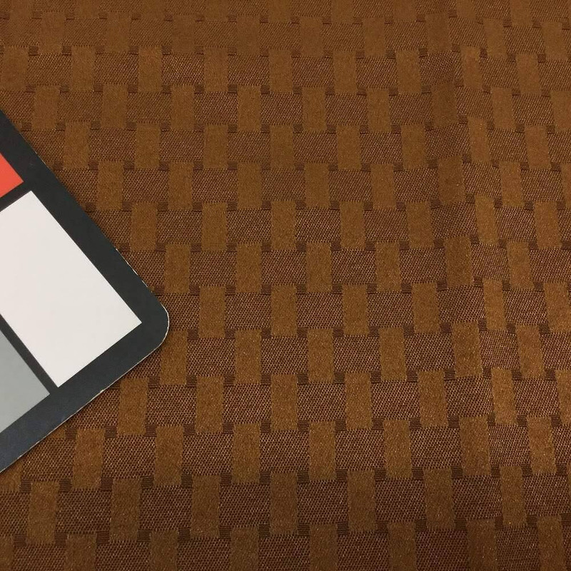 Geometric Weave in Brown | Drapery / Home Decor Fabric | 60 Wide | By the Yard