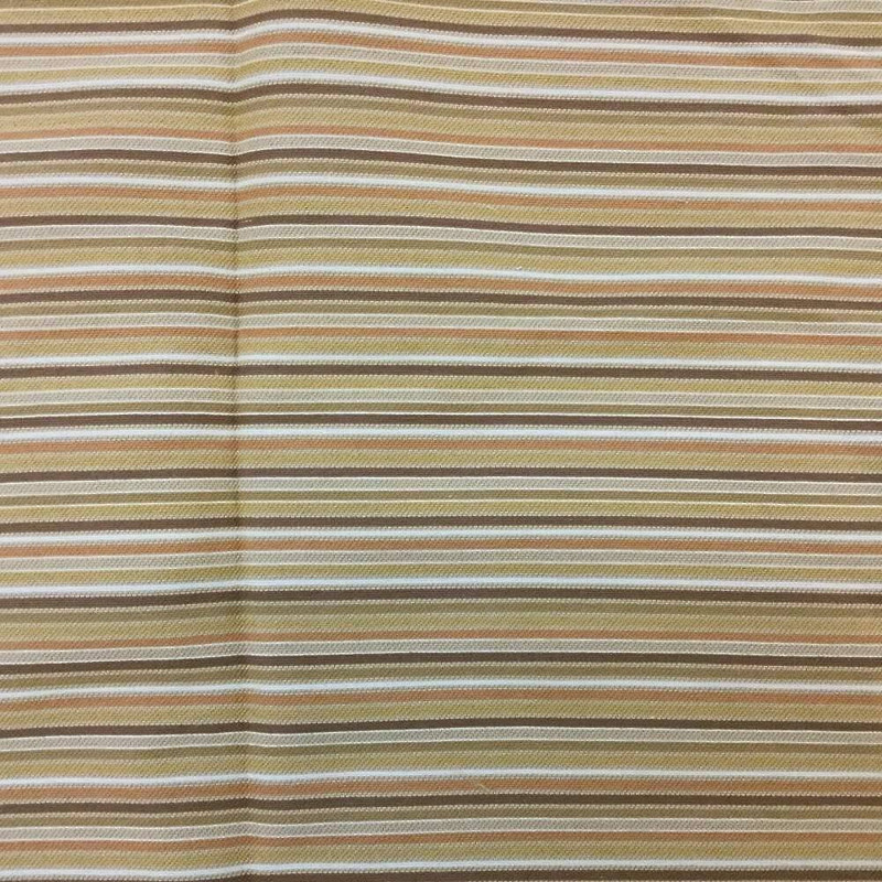 Sandy Brown Tonal Striped Upholstery Fabric | 56 Wide | By the Yard | Durable