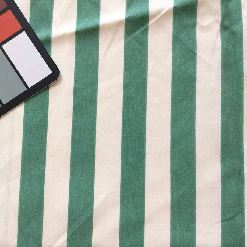 Vertical Stripes in Green and Tan | Home Decor Fabric | 54 Wide | By the Yard