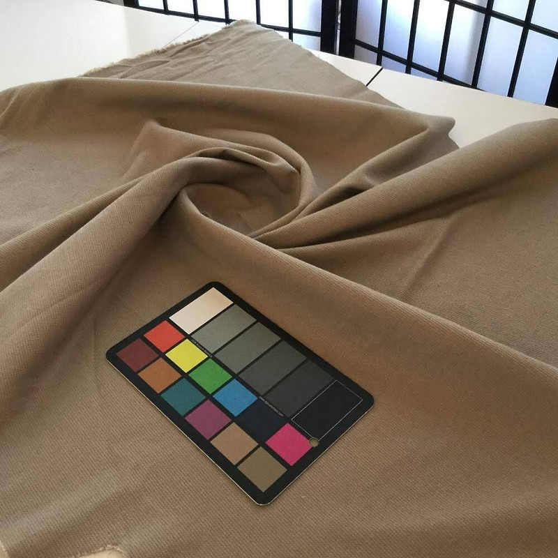 Khaki Microcheck Stretch Suiting | Apparel | Bottom Weight | Suits | Pants |  Fabric By The Yard | 45 inch Wide