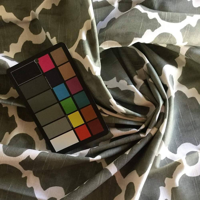 Moroccan Tile in Dark Gray and White | Home Decor Fabric | 55 Wide | By the Yard