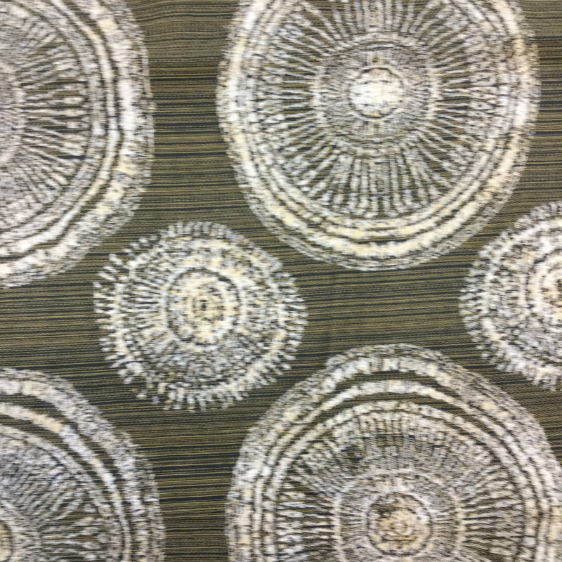 Fossils in Beige and Black | Upholstery / Slipcover Fabric | 57 W | By the Yard