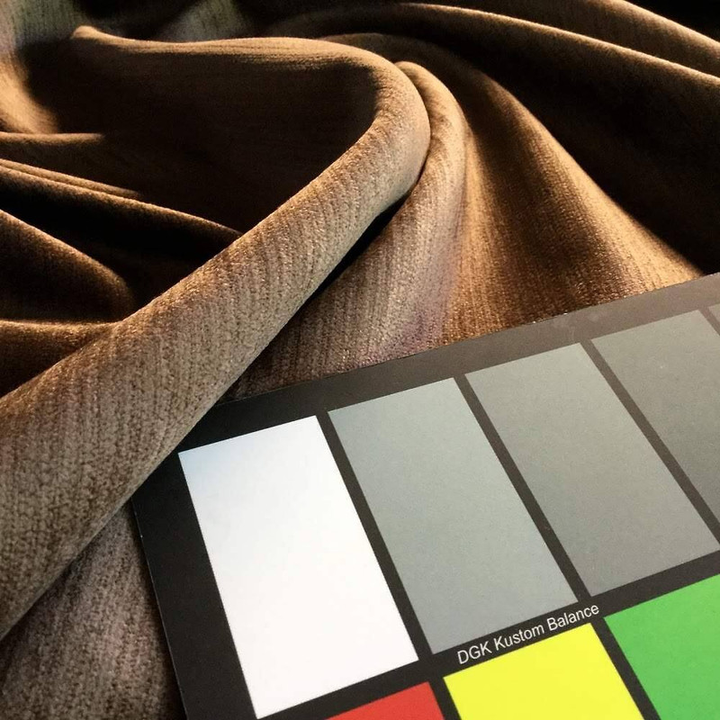 Chocolate Brown Satin Crushed Velvet | Upholstery Fabric | 54 W | By the Yard