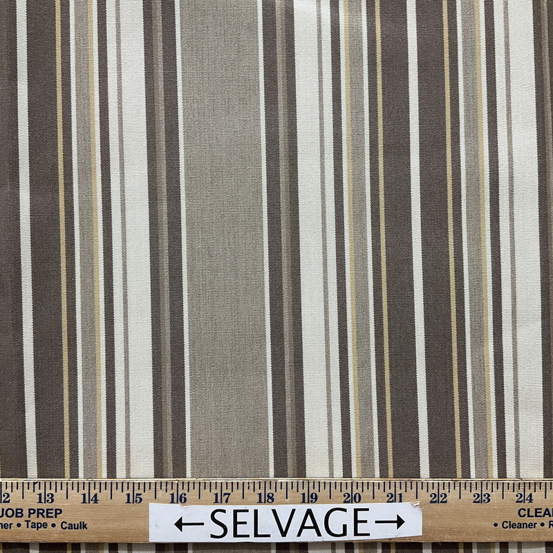 4817-0000 | Westfield Mushroom  Striped  Sunbrella | 46 Inch | Marine And Awning Fabric