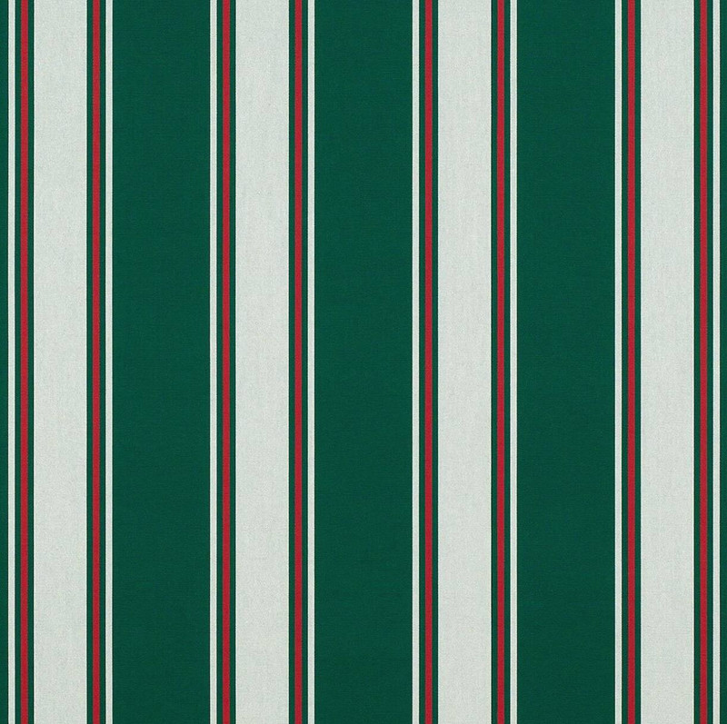 4790-0000 | Forest Green Fancy Striped  Sunbrella | 46 Inch | Marine And Awning Fabric