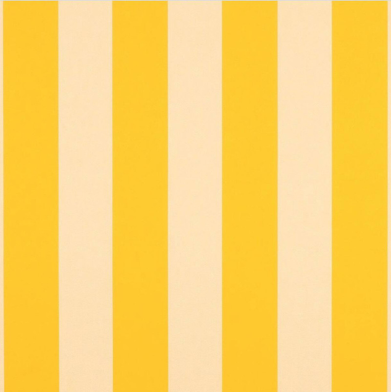 5702-0000 | Beaufort Yellow and White 6 bar Striped  Sunbrella | 46 Inch | Marine And Awning Fabric