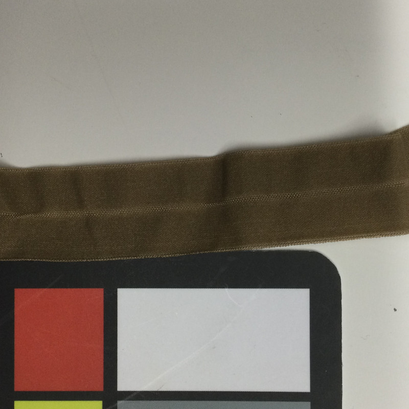 1" Fold over Elastic Binding | Light Coyote Tan | Milspec | Soft | For Apparel / Headlamps / Headbands