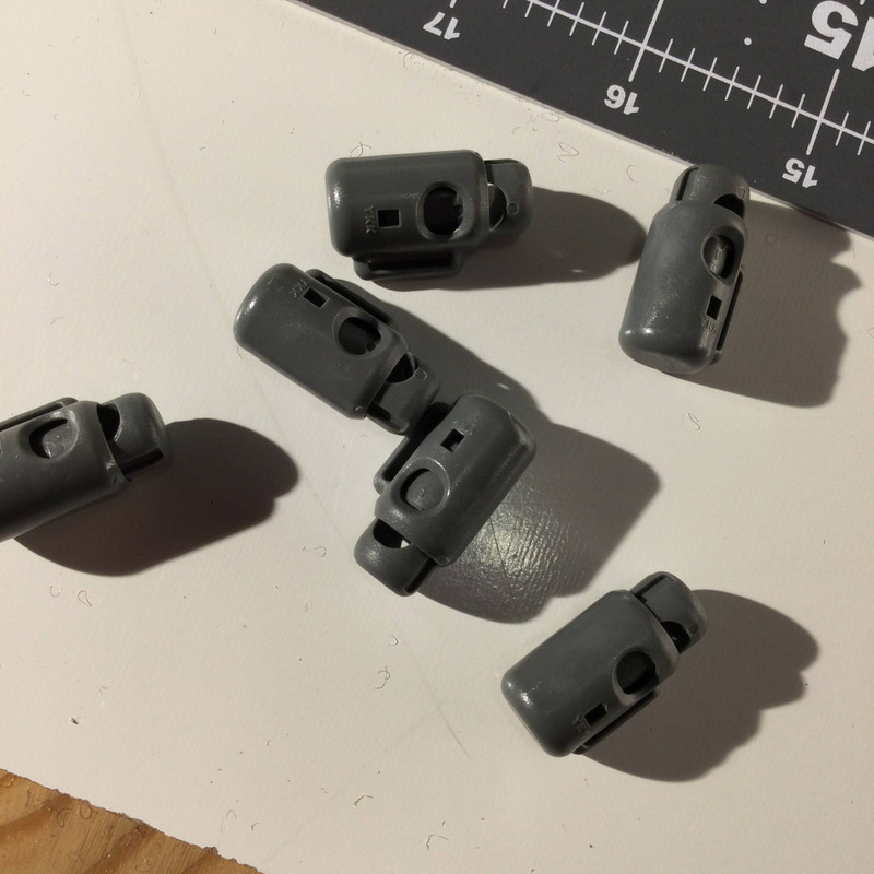 Coffee Cord Lock | Foliage Green Plastic  | For Backpacks / Lanyards / Outdoor Gear