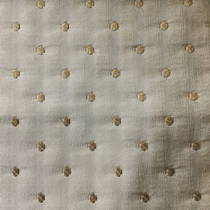 Beige with Tan Dots | Slipcover / Drapery Fabric | 54 Wide | By the Yard