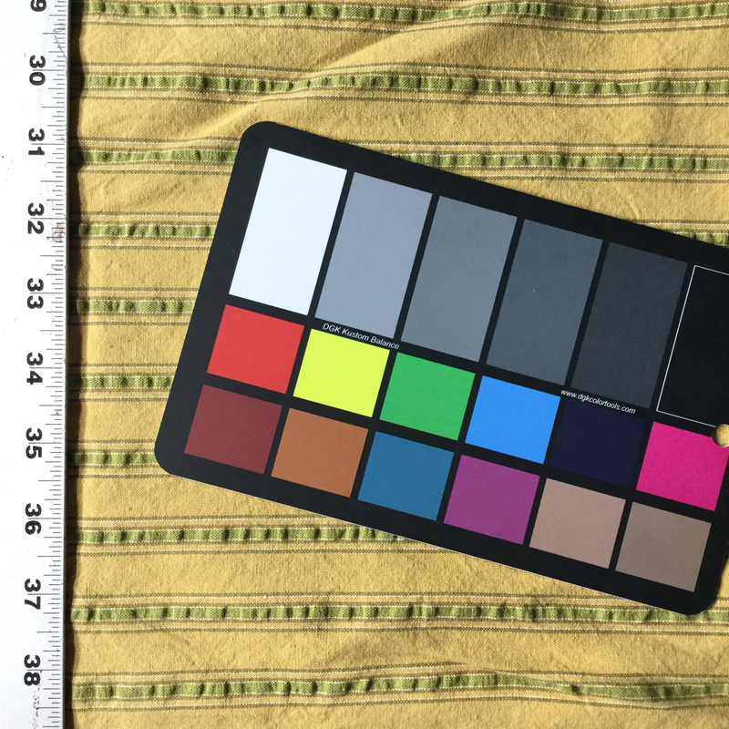 Seersucker Striped Fabric | Mustard / Green | Drapery | 54 Wide | By the Yard