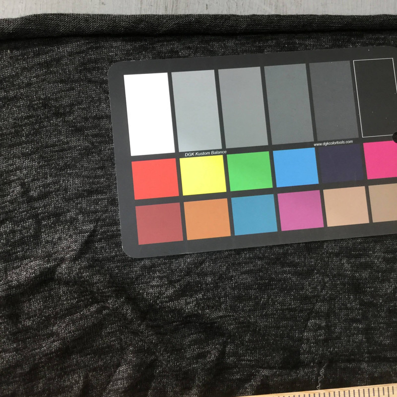 charcoal heathered sweater knit fabric