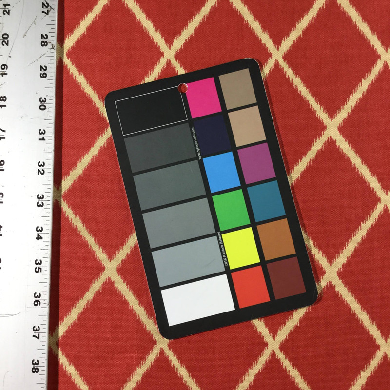 Rafi in Persimmon by Golding Fabrics | Red / Tan | Home Decor Fabric | Light Upholstery / Drapery | 54" Wide | By the Yard