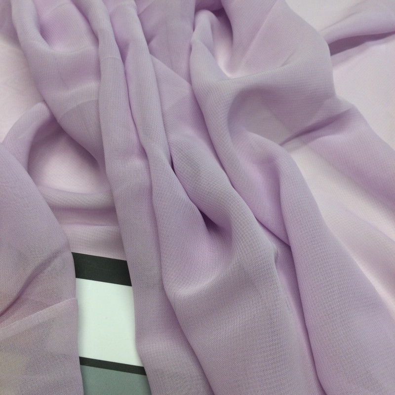 Light Lilac Poly Chiffon Sheer  Fabric/ Special Occasion Clothing and Apparel / Sold By the Yard / 60 inch Wide