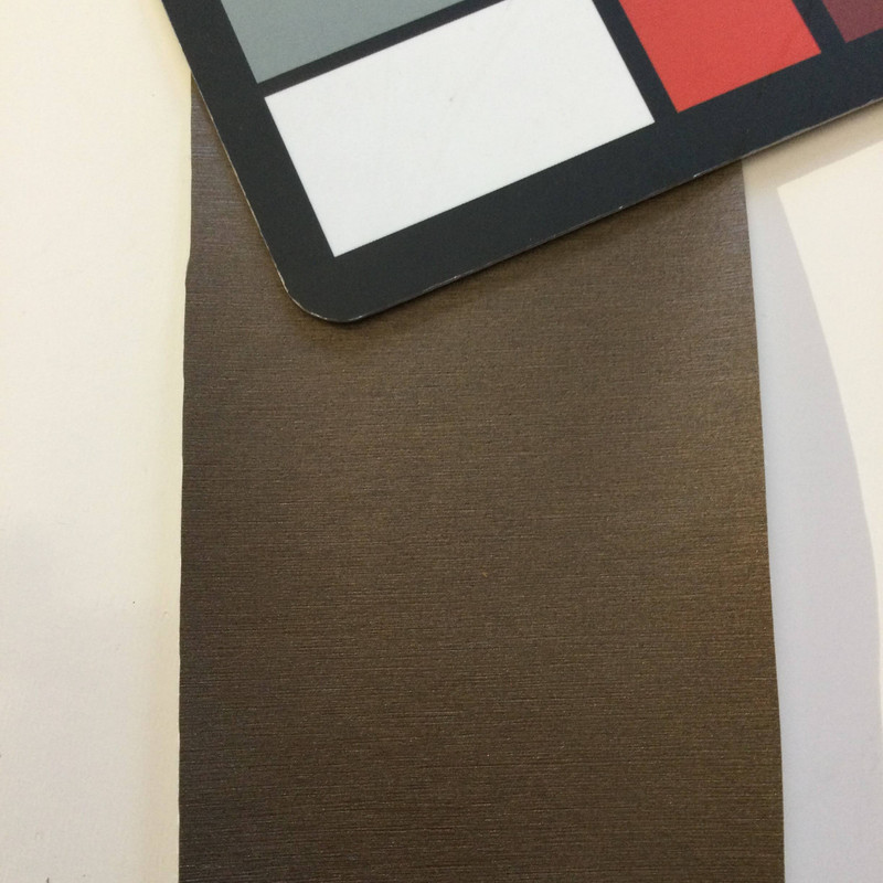 6.3 Yard Piece of Satin Finish Vinyl Fabric | Medium Taupe Woven Texture | Upholstery / Bag Making | 54 Wide