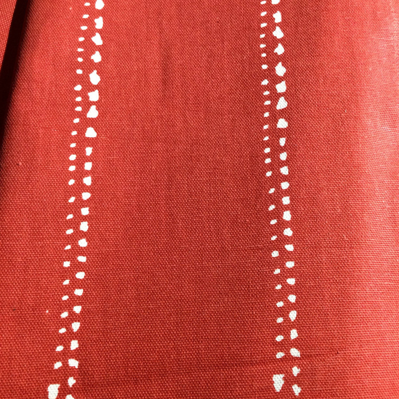 Dotted Stripes Red / White | Home Decor Fabric | Premier Prints | 54 Wide | By the Yard