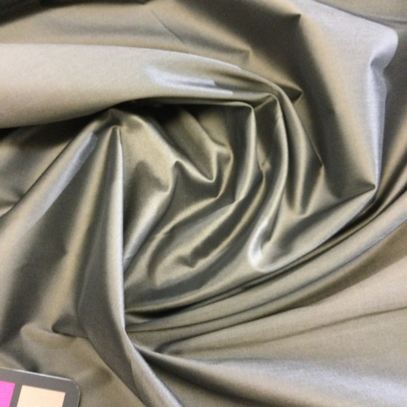6.55 Yard Piece of Drapery Fabric | Taupe Taffeta | 54" Wide