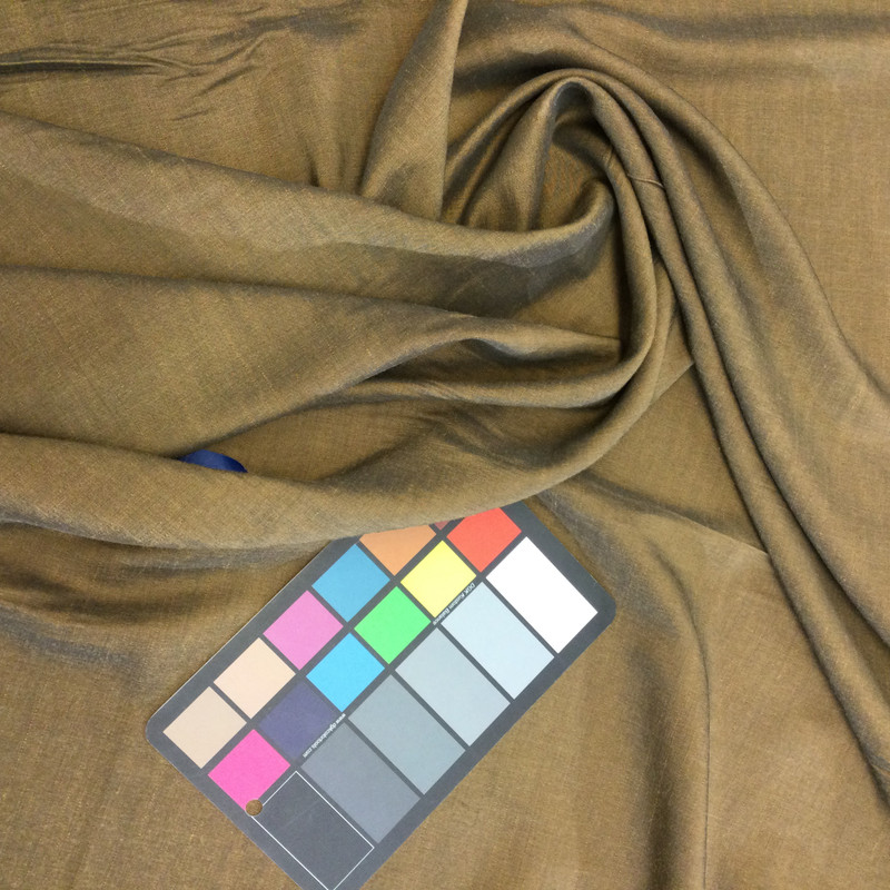 6.8 Yard Piece of Drapery Fabric | Brown Textured Weave | 54" Wide