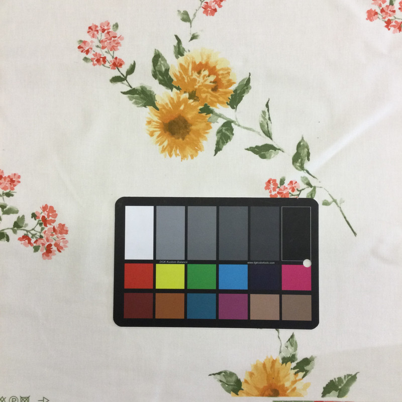 Vintage Sunflower Floral Yellow / Green / White | Home Decor Fabric | Upholstery / Drapery | 54" Wide | By the Yard