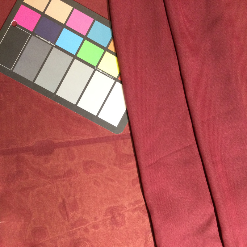 Burgundy Solid Polyester Chiffon Fabric | Lightweight Drape for Special Occasions |By The Yard | 60 inch Wide
