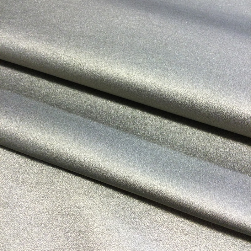 Light Metallic Taupe  Faux Leather Vinyl Fabric | Lightweight 2 Way Stretch | Dancewear | Costume | Clothing and Apparel | 58 inch Wide | Sold By the Yard