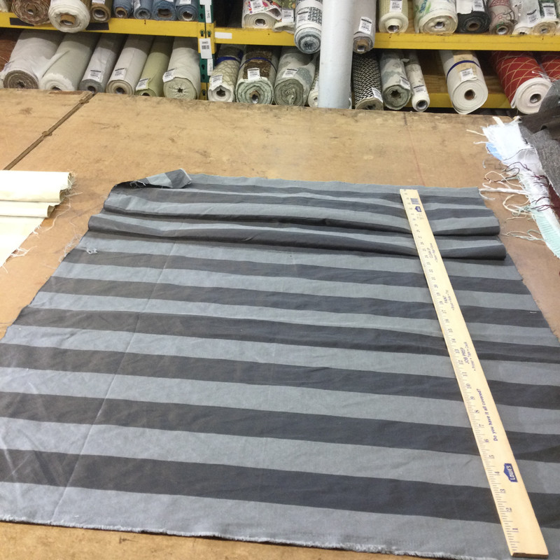 Truffle / Taupe Vertical Wide Stripes | Home Decor Fabric | Drapery / Light Upholstery | 54" Wide | By the Yard