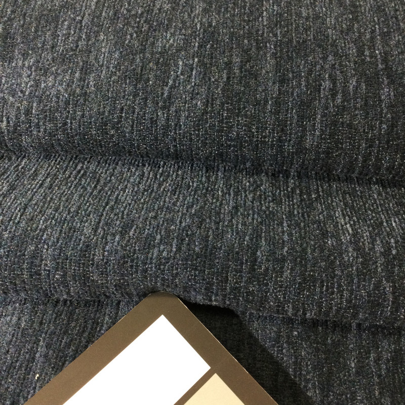 Navy Blue Textured Medium Pile Chenille Upholstery Fabric | Soft to the touch | 54 Inches Wide| By The Yard