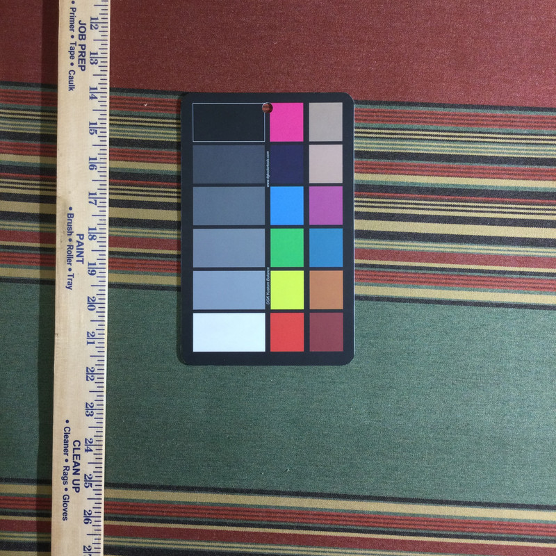 Sunbrella 4969-0000 Henna/Fern Vintage | 46 Inch wide | AWNING AND MARINE Fabric | Shade / Outdoor Covers | By the Yard | STRIPED