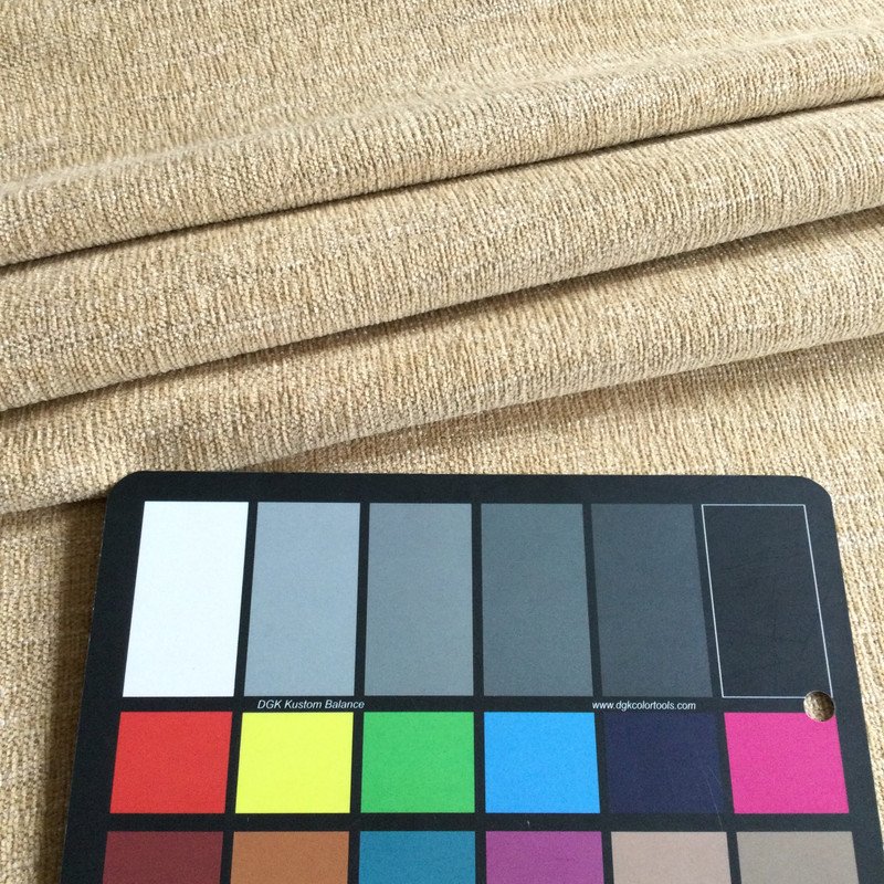 Chenille Tan Slub Weave | Heavy Upholstery Fabric | 54" Wide | By the Yard