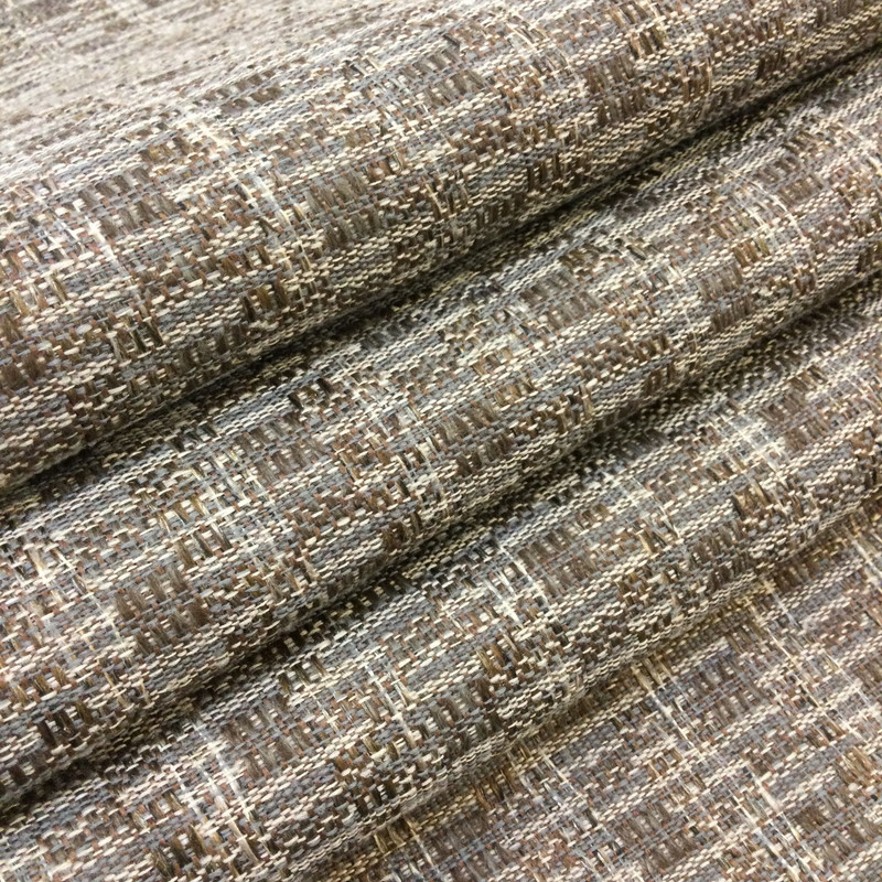 Tracy in color Brown | Geometric Weave in Dark Brown | Heavyweight Upholstery / Slipcover Fabric | 54" Wide | By the Yard